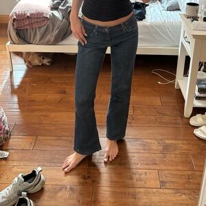 Vintage Armani low rise jeans with sequin back pocket
